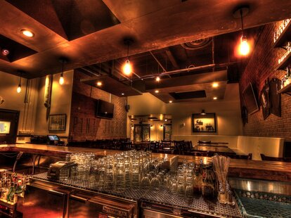 pint and jigger beer bar