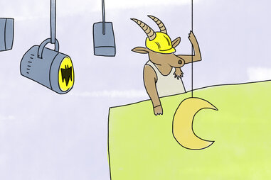 Gang Boss overseeing construction crew