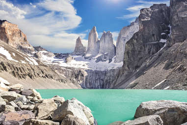 Cerro Torre mountains in Argentina/Chile