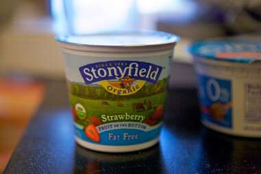 Stonyfield fat free yogurt