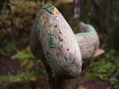 Snake Sculpture in Cayuga Park
