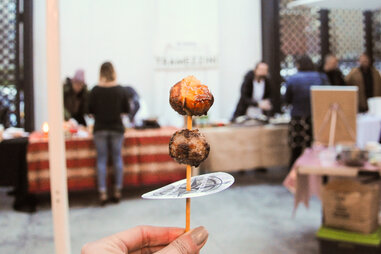 Quail eggs on Skewers at Williamsburg