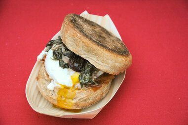 Breakfast sandwich from Red Table Catering