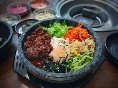 Dolsot Bibimbap at Hanjip