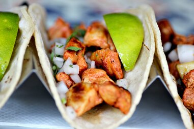 Tacos at TeQuiztlan Mexican Restaurant and Tequila Bar