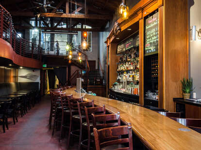 Interior of Bar at Social Kitchen & Brewery