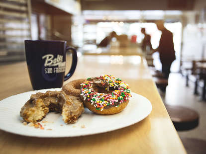 Coffee and Donuts at Bob's Donut & Pastry Shop