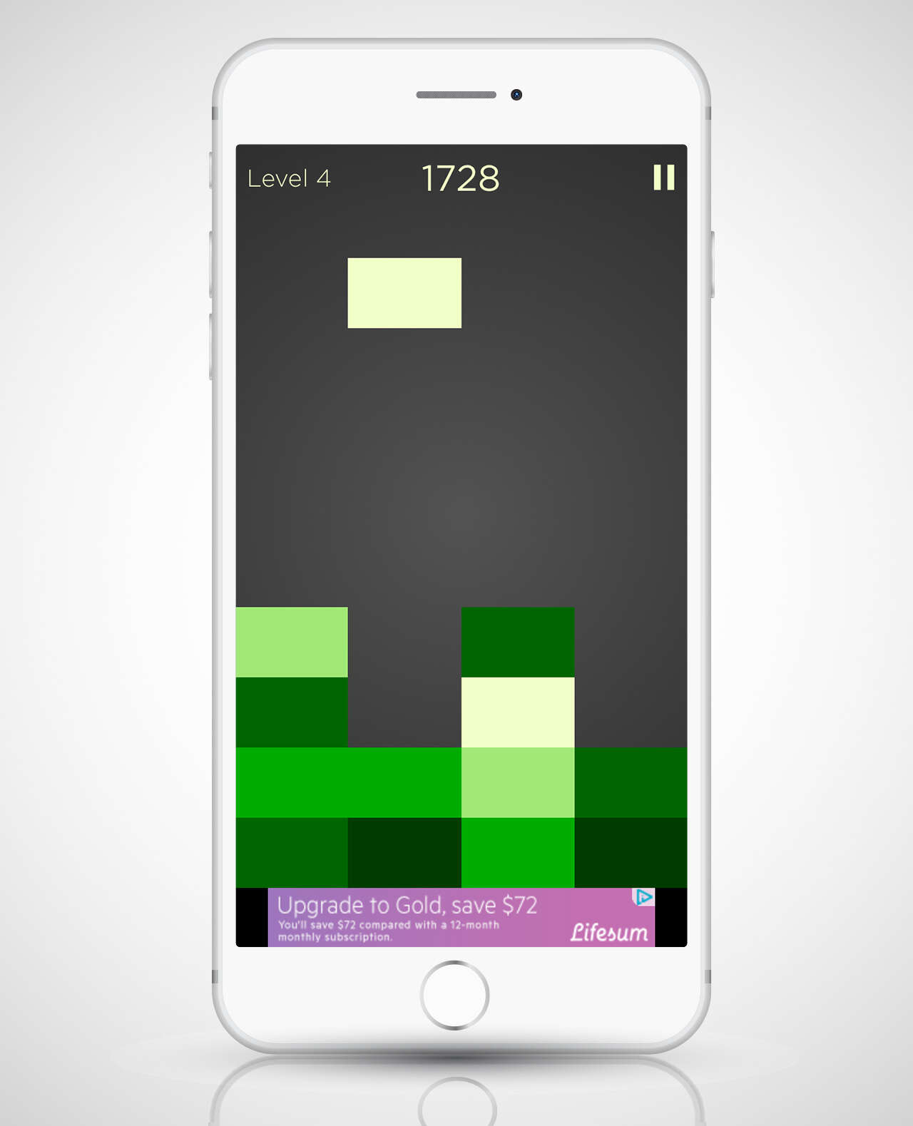 screenshot of shades game app on iphone 6