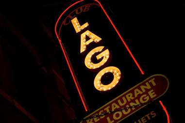 Sign for Club Lago in Chicago