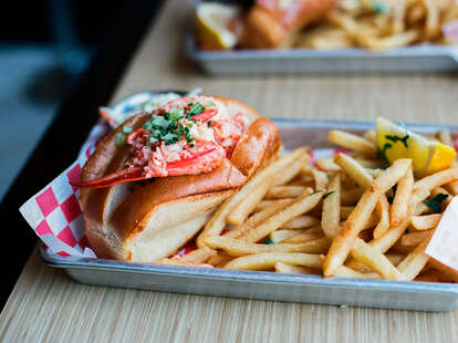 Lobster Roll at Woodhouse Fish Co