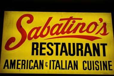 Sabatino's Restaurant sign in Chicago