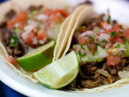 Tacos at La Taqueria