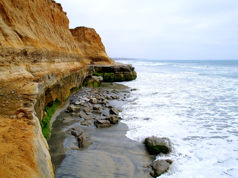 Terramar Cliffs, San Diego surfing