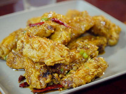 Dry Fried Chicken Wings at San Tung Chinese Restaurant