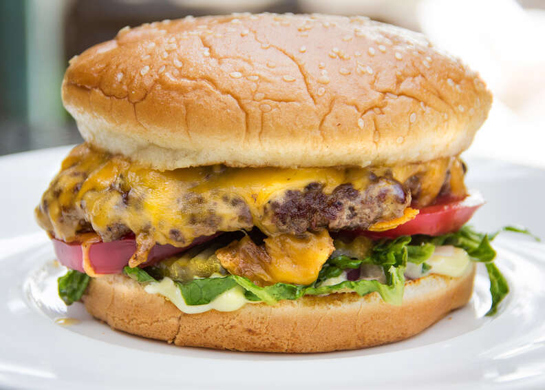 cheeseburger, red meat