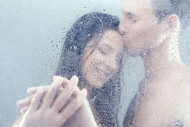 couple in shower