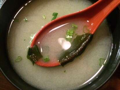 Miso Soup at Kama Sushi