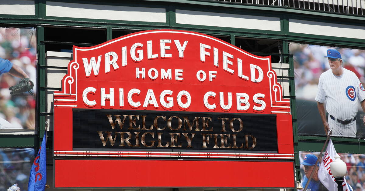 This is the history of Wrigley Field's marquee! I don't think