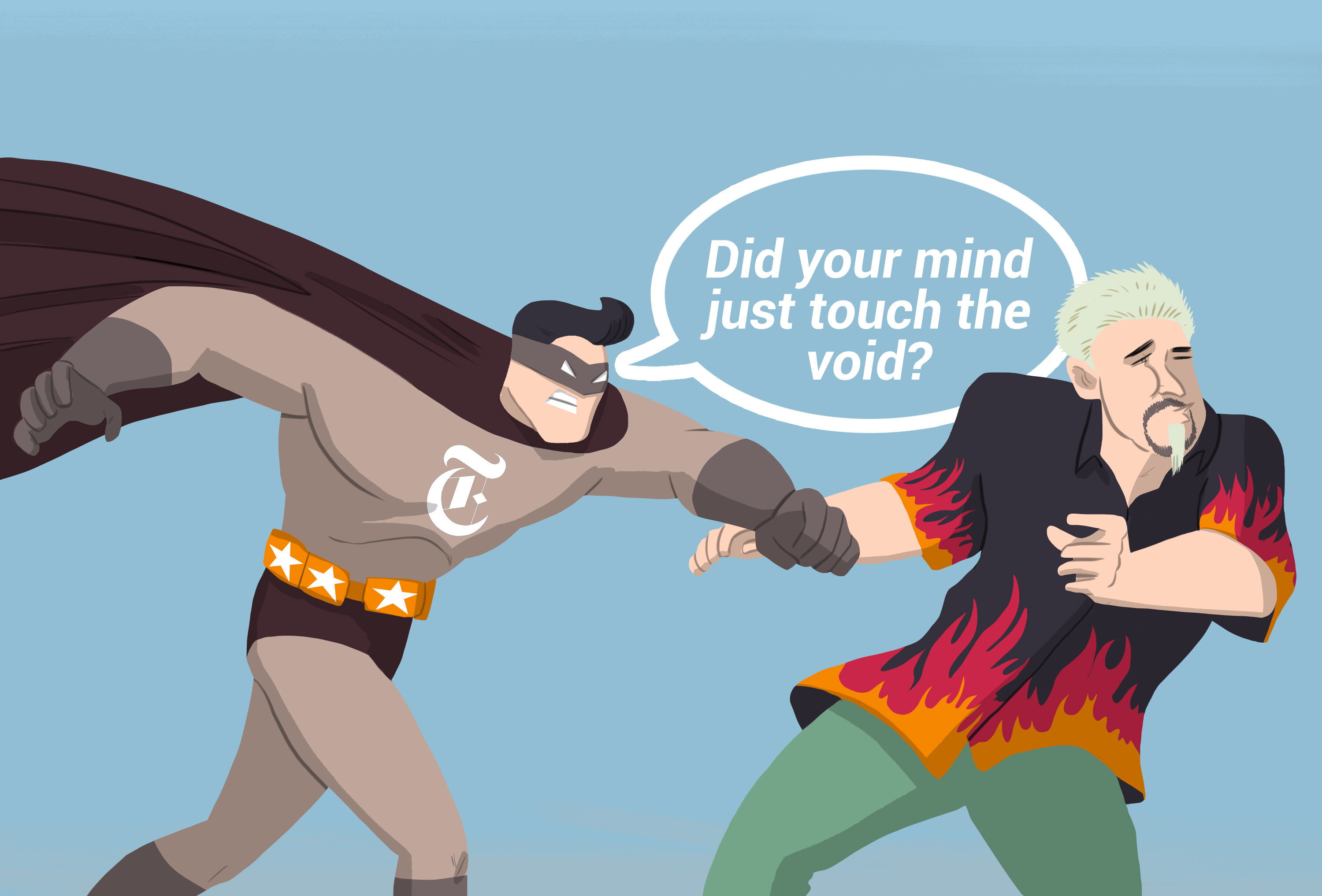 Pete Wells fighting Guy Fieri