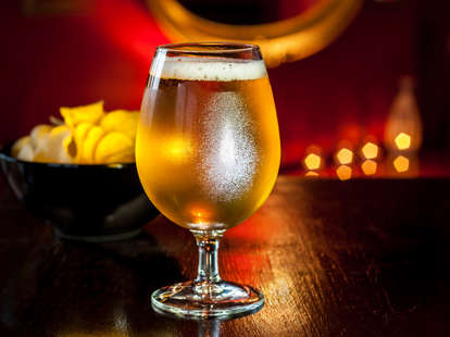 Light Beer on Bar Top at Bow Bow Cocktail Lounge