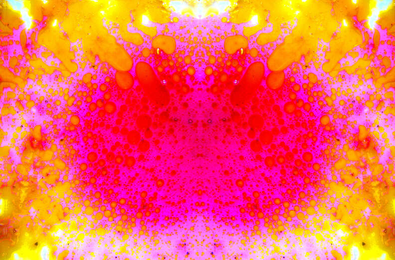ink blot, colorful
