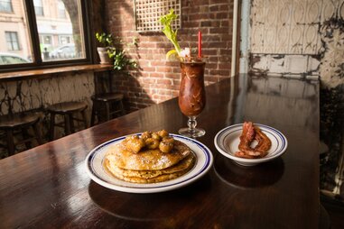 boozy brunch food at catfish