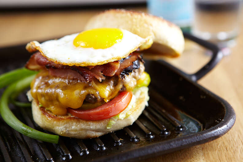 J Nichols Kitchen, breakfast burger