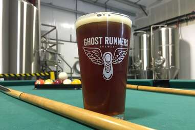 Ghost Runners Brewery pint