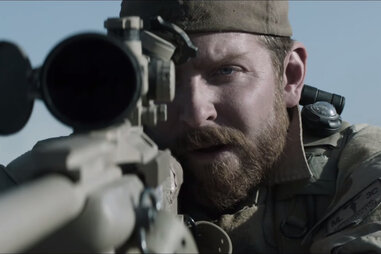 Bradley Cooper and the cast of American Sniper