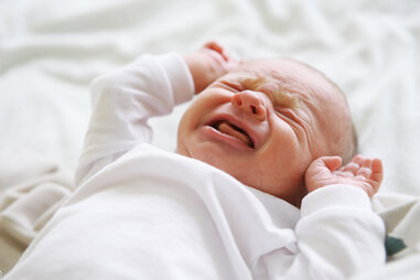 newborn baby crying