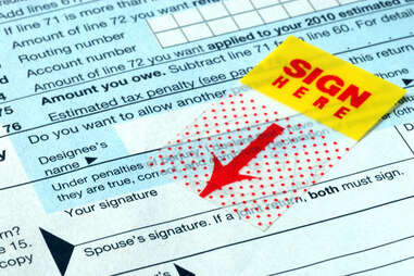 Signing tax forms
