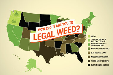 weed map of the US