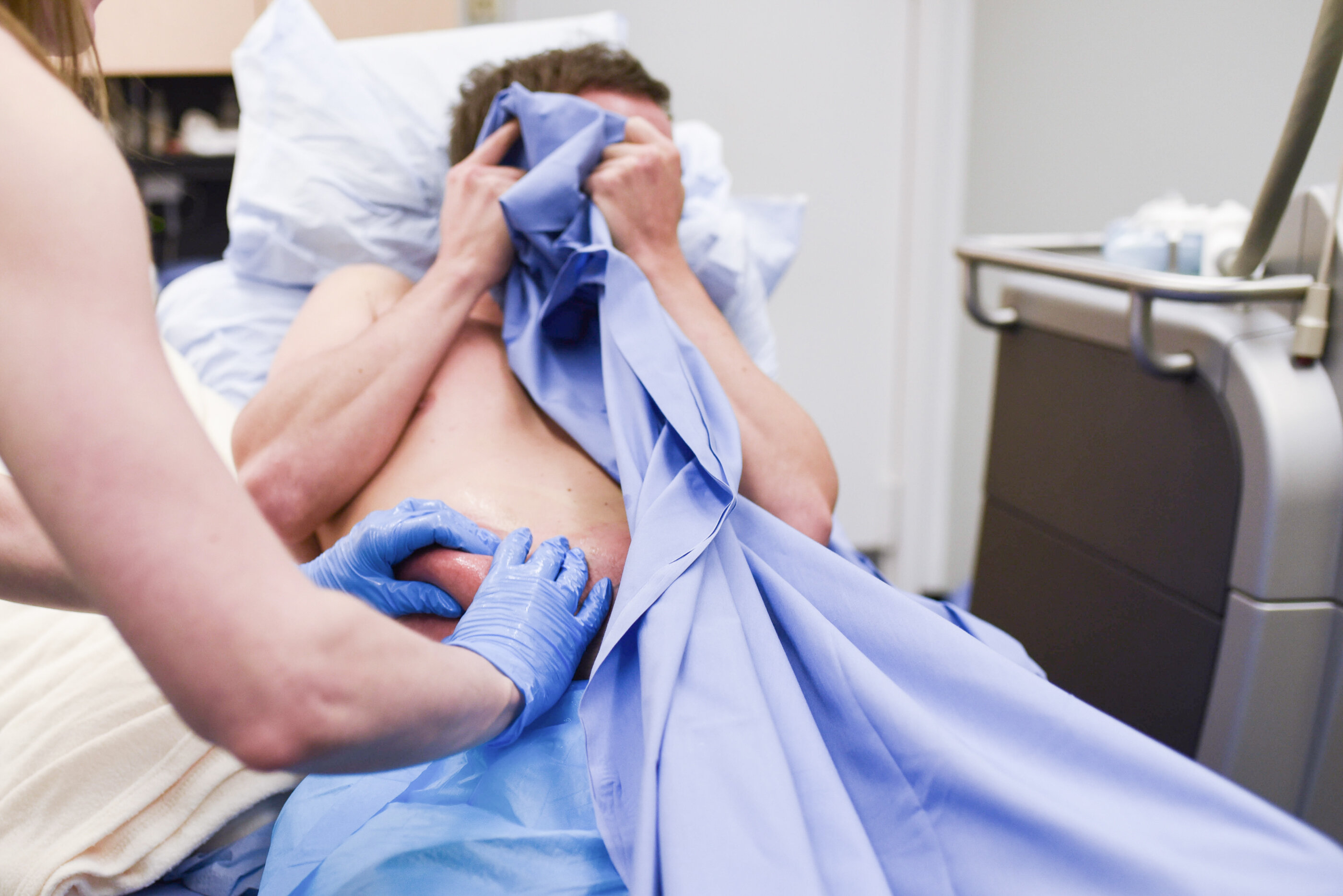 man getting fat frozen off