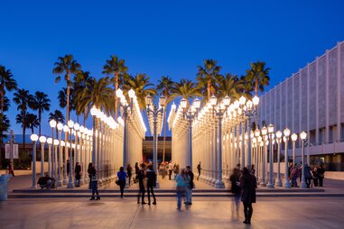 people at lacma los angeles museum art