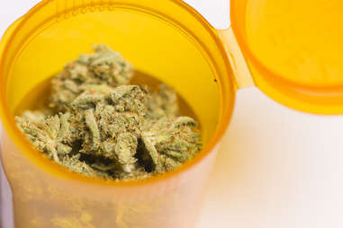 weed in medicine bottle