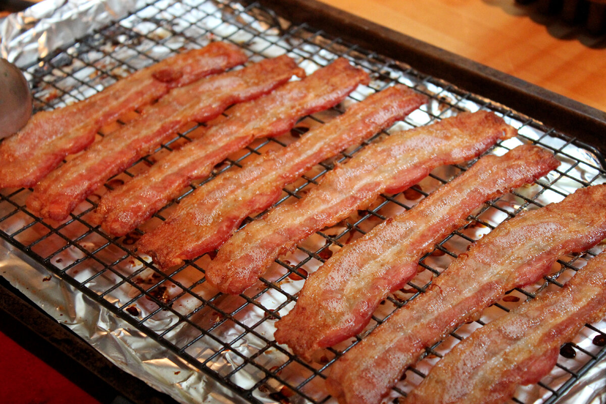 bacon, bacon cooking