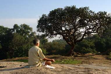 guy meditating