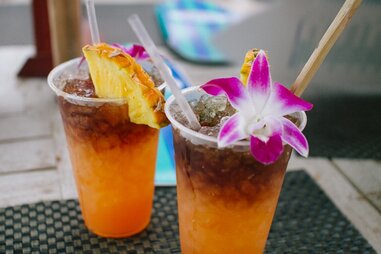 Mai tai drinks