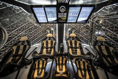Interior of SpaceX Dragon 