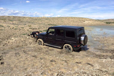 First Drive: How I Got the Mercedes G550 G Wagen Stuck in a Pond