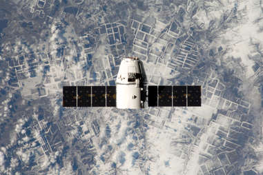 SpaceX Dragon in orbit