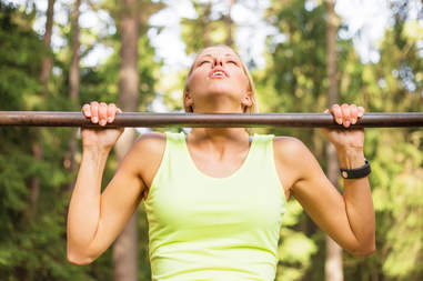 woman doing pushup