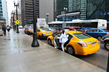 catching a cab chicago