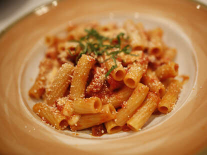 baked ziti, topo gigio