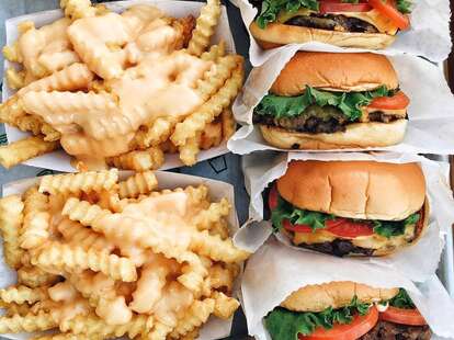 Shake Shack fries and burgers nyc thrillist