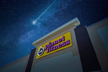 Planet Fitness at night