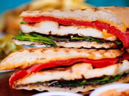 Cafe Habana sandwich lettuce chicken panini thrillist new york
