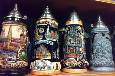 German beer steins