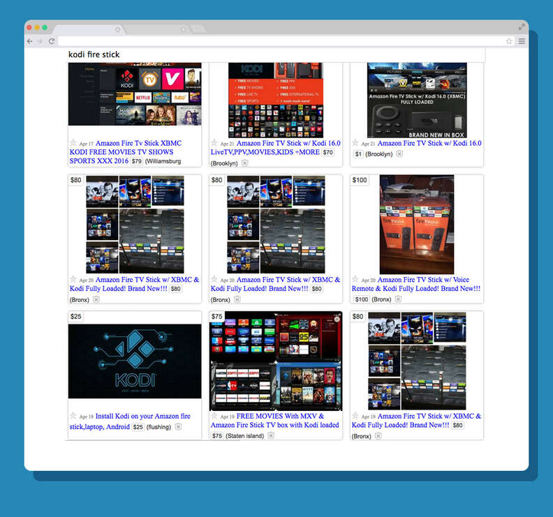 Kodi Amazon stick devices for sale on Craigslist