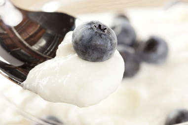 blueberries and greek yogurt